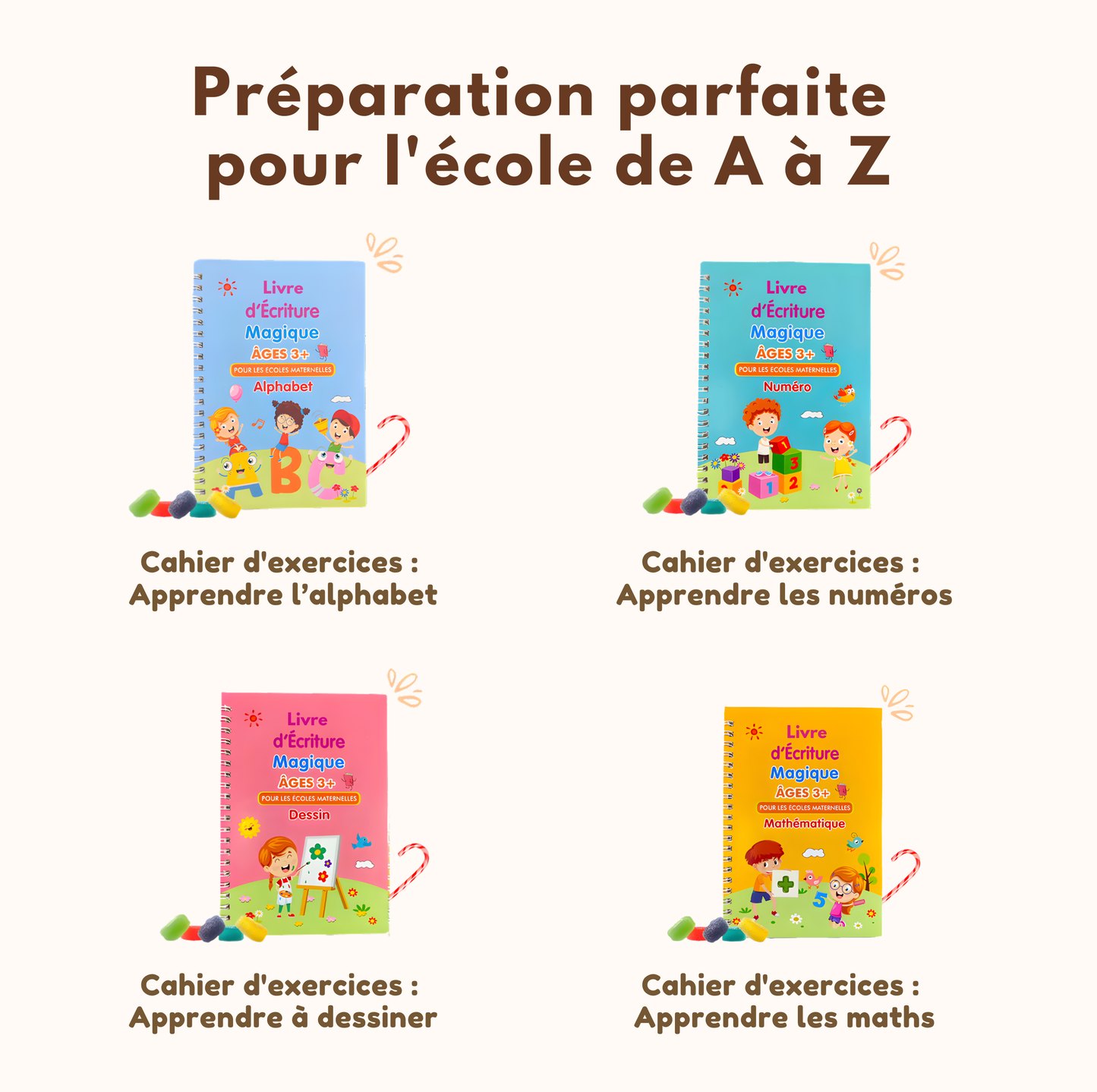 Cahiers d'exercice magiques - Parents Poules