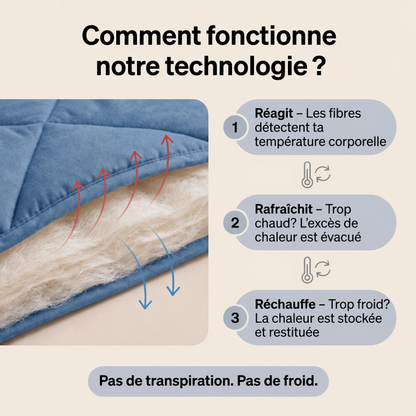 Couverture NuitFacile + 2 oreillers DouxNuage offert